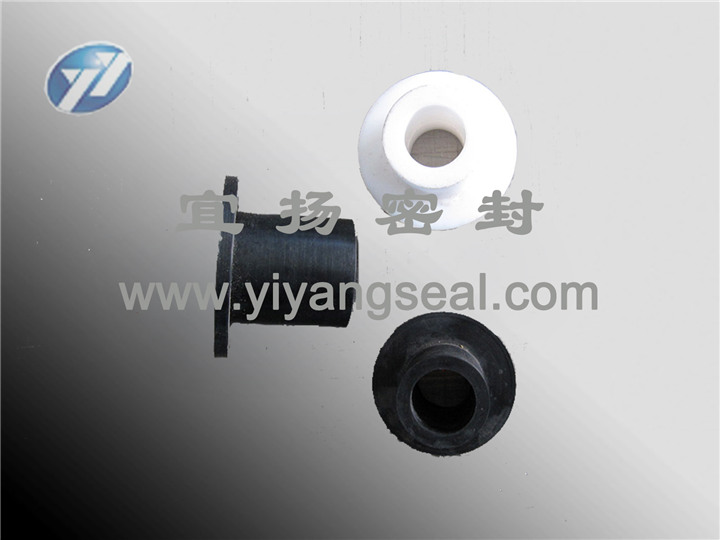 Rubber sheath / PTFE retaining ring Rubber sheath / PTFE retaining ring